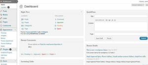 Wordpress 3.2 Dashboard