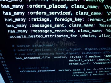 Computer screen showing frontend programming code