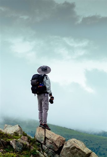 Modern Business Hiking Poster Professional Photography